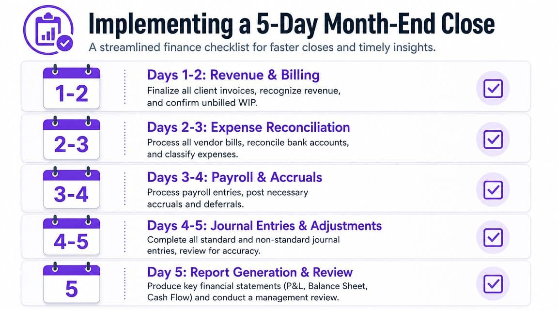 Implementing a 5-Day Month-End Close