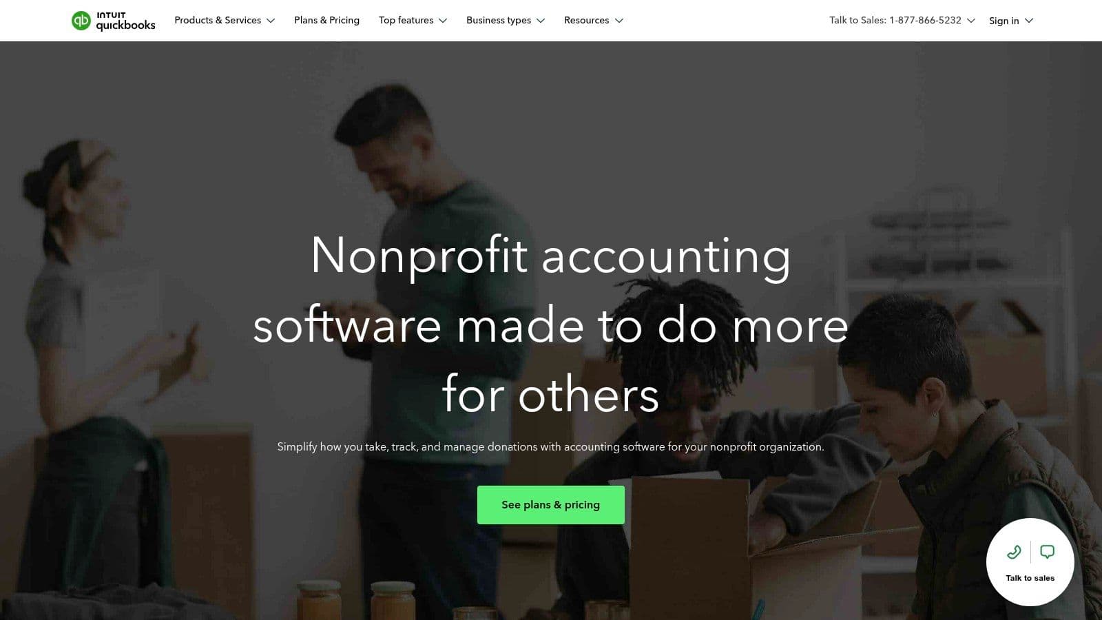 QuickBooks Online (configured for Nonprofits)