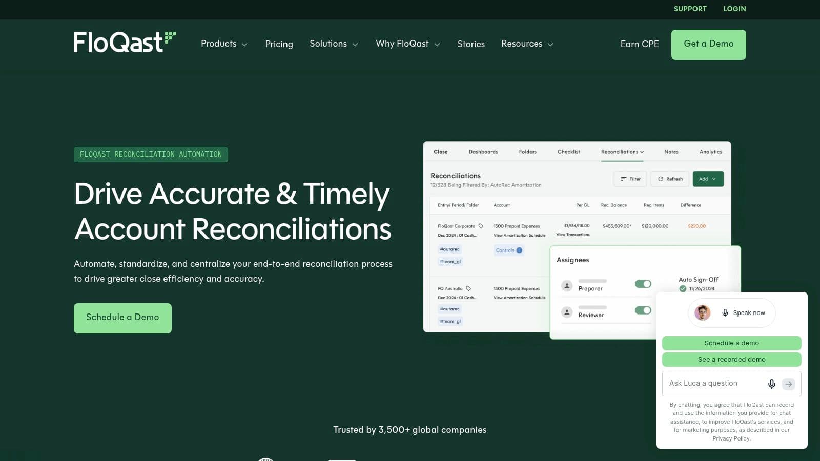 FloQast – Automated Reconciliations (AutoRec) + Close Management
