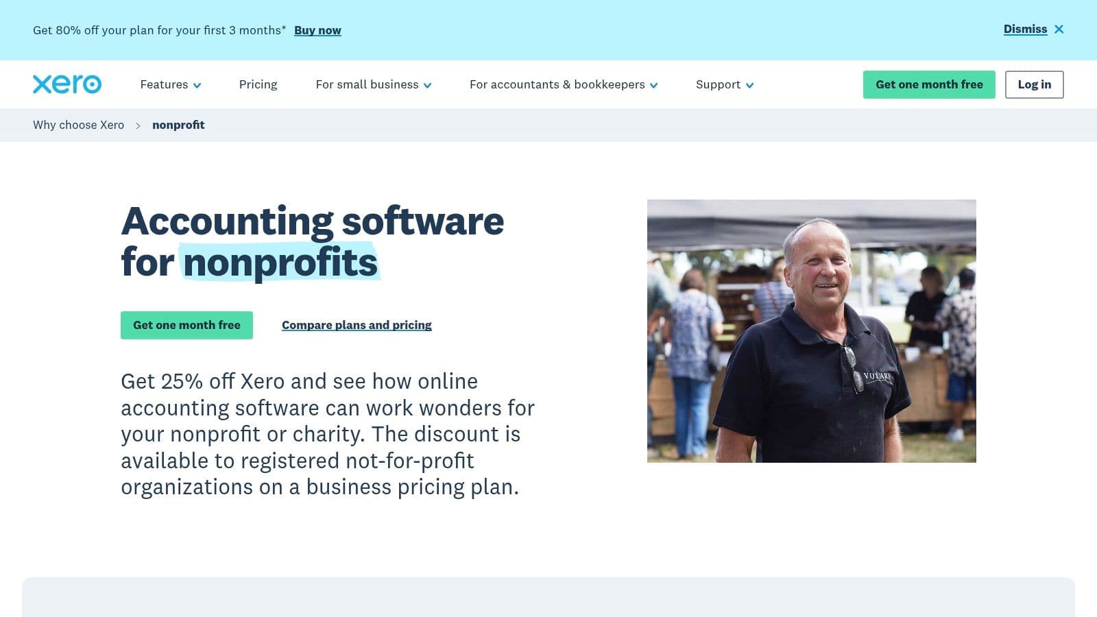 Xero (with US Nonprofit discount)