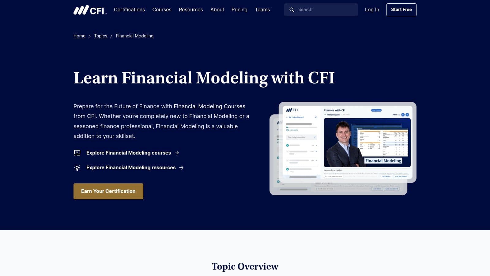 Corporate Finance Institute (CFI) – Excel Modeling Templates